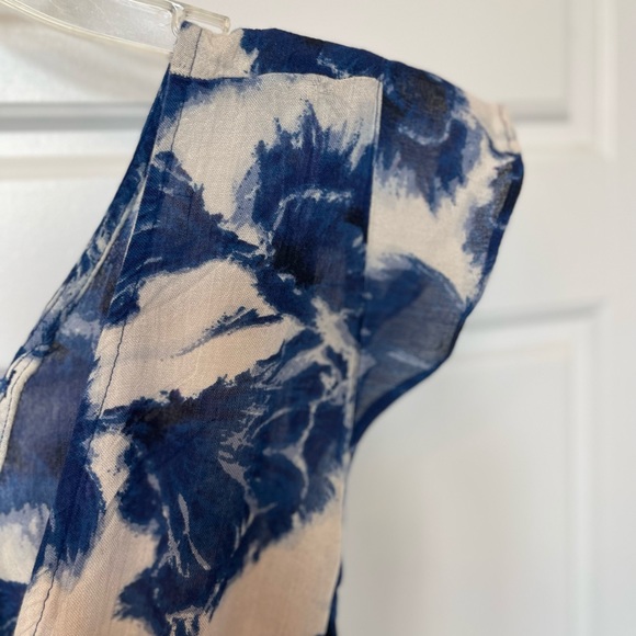 Billabong Woman’s Blue/off white Floral Maxi Dress Size:Small summer/beach - Picture 14 of 14